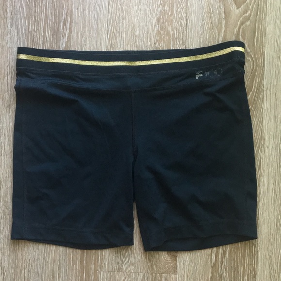 Fila Pants - 3/$10 Black & Gold Fila 100 Year Spandex Shorts